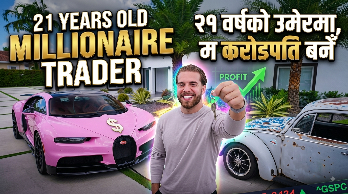 २१ वर्षको उमेरमा, म करोडपति बनेँ। 21 Years old millionaire trader