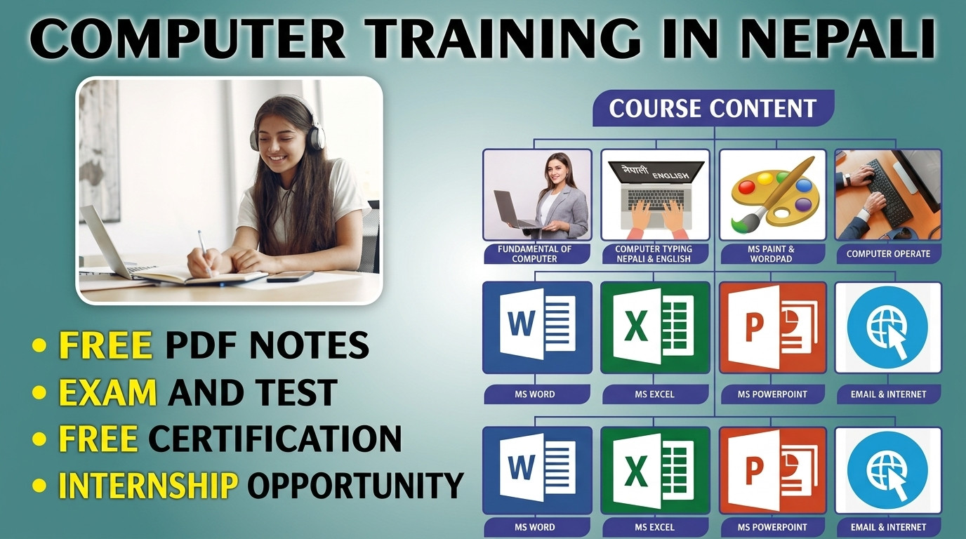 Computer Training E-book Nepali | कम्प्युटर ट्रेनिङ — Step-by-Step